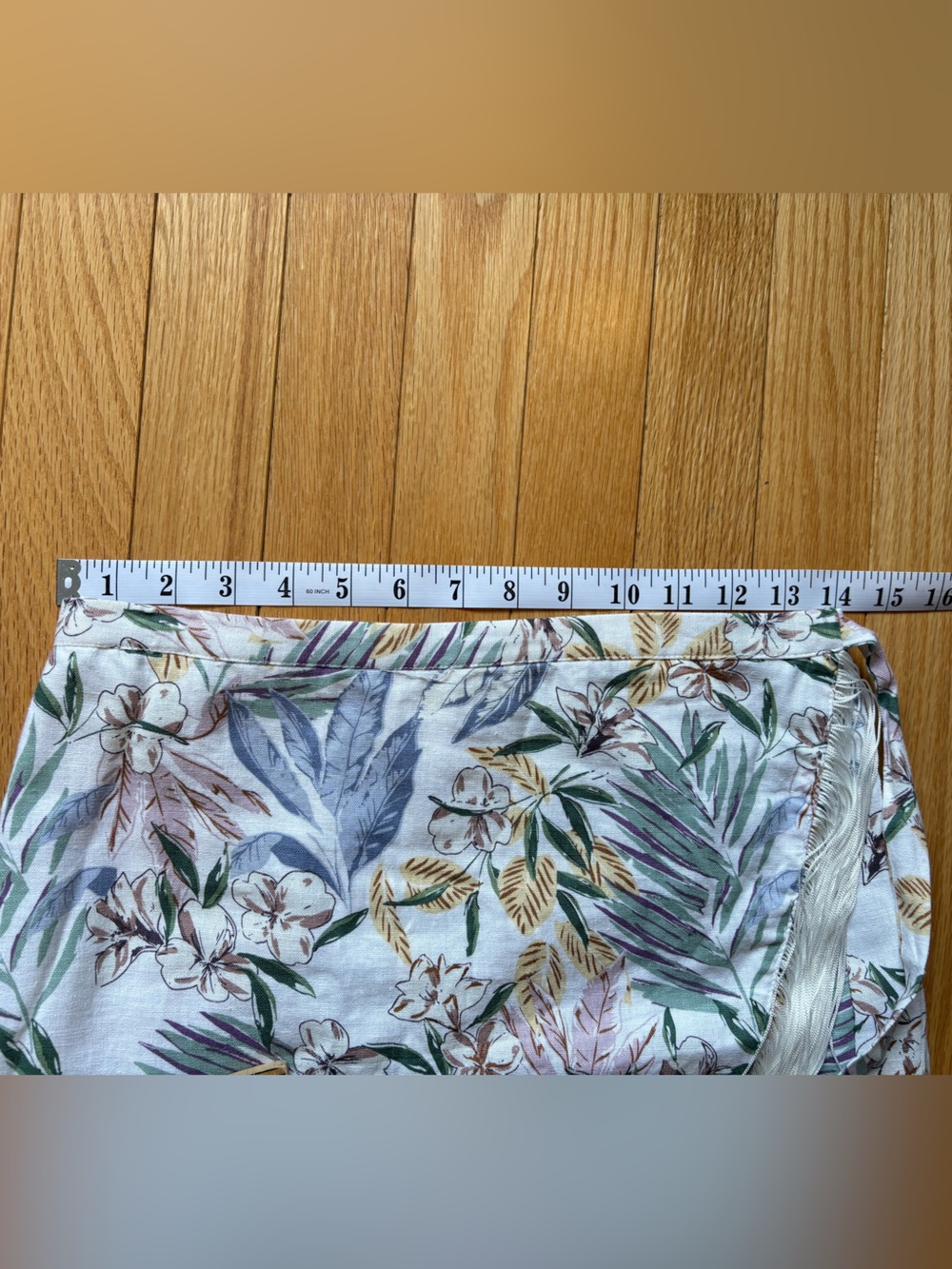 Sigrid Olsen 2 piece skirt set, Floral pattern, Fringe Skirt, medium - Picture 7 of 11